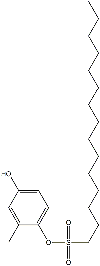 1-Pentadecanesulfonic acid 4-hydroxy-2-methylphenyl ester 구조식 이미지