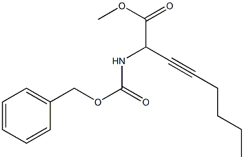 2-Benzyloxycarbonylamino-3-octynoic acid methyl ester 구조식 이미지