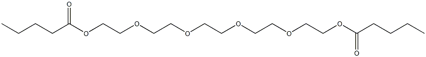 2,2'-[1,2-Ethanediylbis[oxy(2,1-ethanediyl)oxy]]bis(ethanol valerate) 구조식 이미지