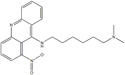 9-(6-Dimethylaminohexylamino)-1-nitroacridine Structure