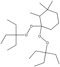 2,3,3-Trimethyl-1,1-bis(1,1-diethylpropylperoxy)cyclohexane Structure