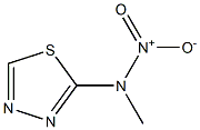 2-(N-Nitro-N-methylamino)-1,3,4-thiadiazole 구조식 이미지