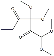 1,1,3,3-Tetramethoxy-2,4-hexanedione 구조식 이미지