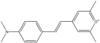 2,6-Dimethyl-4-[4-(dimethylamino)styryl]pyrylium 구조식 이미지