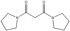 1,3-Dipyrrolizinopropane-1,3-dione Structure