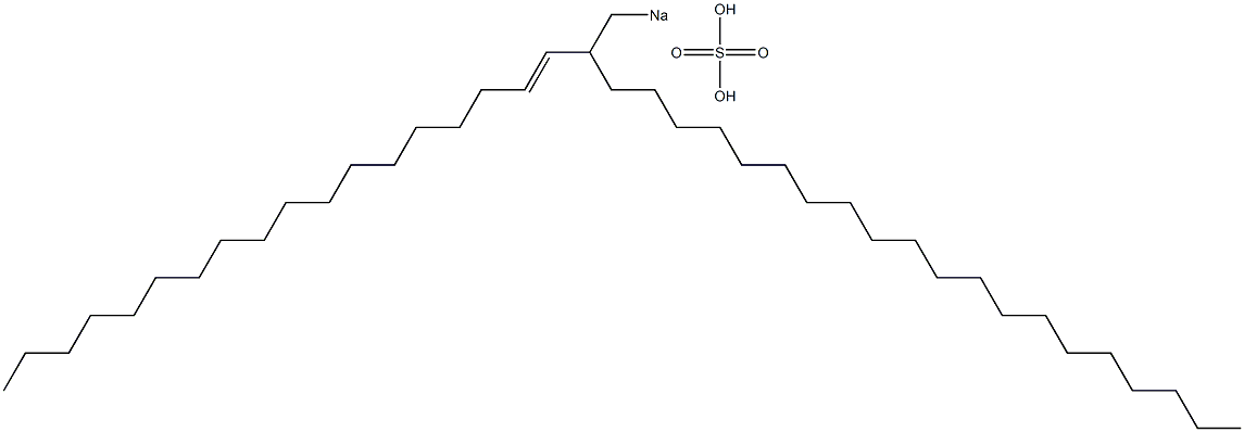 Sulfuric acid 2-(1-octadecenyl)docosyl=sodium ester salt Structure