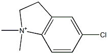 1,1-Dimethyl-5-chloro-2,3-dihydro-1H-indolium 구조식 이미지
