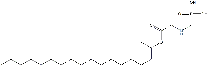 [(Phosphonomethyl)amino]thioacetic acid S-octadecyl ester 구조식 이미지