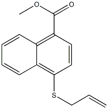 4-[(2-Propenyl)thio]-1-naphthoic acid methyl ester Structure