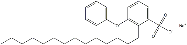3-Phenoxy-2-tetradecylbenzenesulfonic acid sodium salt Structure
