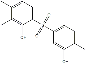 2,3'-Dihydroxy-3,4,4'-trimethyl[sulfonylbisbenzene] 구조식 이미지