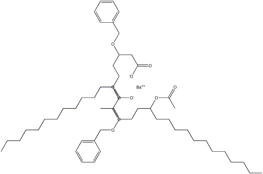 Bis(3-benzyloxy-6-acetyloxystearic acid)barium salt 구조식 이미지