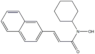 (E)-3-(2-Naphthalenyl)-N-cyclohexyl-2-propenehydroxamic acid Structure