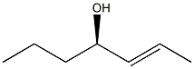 [R,E,(-)]-2-Heptene-4-ol Structure