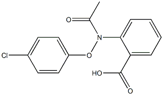 2-(4-Chlorophenoxyacetylamino)benzoic acid 구조식 이미지