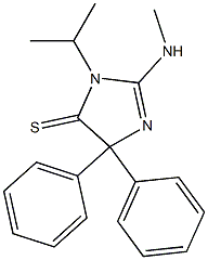 1-Isopropyl-2-methylamino-4,4-diphenyl-2-imidazoline-5-thione Structure