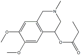 1,2,3,4-Tetrahydro-2-methyl-6,7-dimethoxyisoquinolin-4-ol propionate Structure
