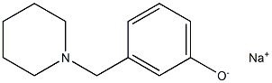 Sodium m-(piperidinomethyl)phenolate 구조식 이미지