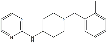 N-[1-(o-Methylbenzyl)-4-piperidinyl]-2-pyrimidinamine 구조식 이미지