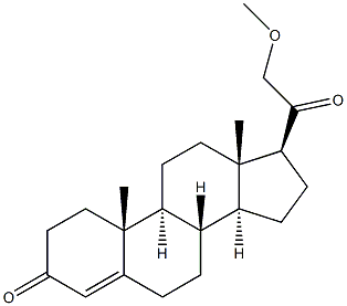 21-Methoxypregn-4-ene-3,20-dione 구조식 이미지