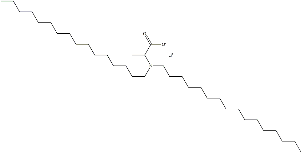 2-(Dihexadecylamino)propanoic acid lithium salt 구조식 이미지
