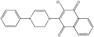 2-[[4-Phenyl-1,2,3,4-tetrahydropyrazin]-1-yl]-3-chloro-1,4-naphthoquinone Structure