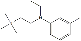 [2-(N-Ethyl-m-toluidino)ethyl]trimethylaminium 구조식 이미지