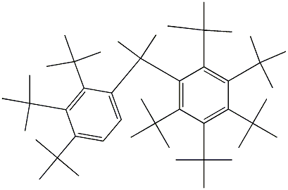 2-(Penta-tert-butylphenyl)-2-(2,3,4-tri-tert-butylphenyl)propane Structure
