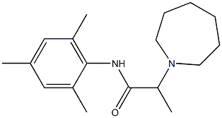 N-(2,4,6-Trimethylphenyl)-2-[(hexahydro-1H-azepin)-1-yl]propanamide Structure