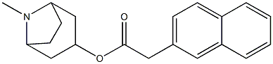 Naphthalene-2-acetic acid 8-methyl-8-azabicyclo[3.2.1]octan-3-yl ester 구조식 이미지