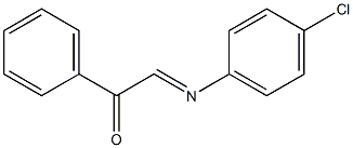 2-[(4-Chlorophenyl)imino]-1-phenylethanone 구조식 이미지