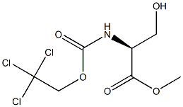 N-(2,2,2-Trichloroethoxycarbonyl)-L-serine methyl ester 구조식 이미지