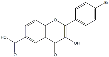 4'-Bromo-6-carboxyflavonol Structure