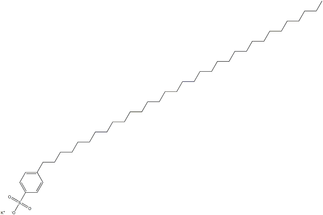 4-(Tritriacontan-1-yl)benzenesulfonic acid potassium salt Structure