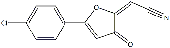 2-Cyanomethylene-5-(4-chlorophenyl)furan-3(2H)-one Structure