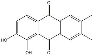 1,2-Dihydroxy-6,7-dimethyl-9,10-anthraquinone Structure