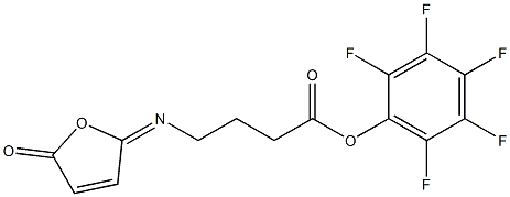 4-[[(2,5-Dihydro-5-oxofuran)-2-ylidene]amino]butanoic acid (pentafluorophenyl) ester Structure
