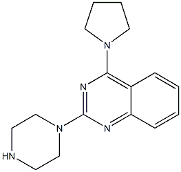 2-(1-Piperazinyl)-4-(1-pyrrolidinyl)quinazoline Structure