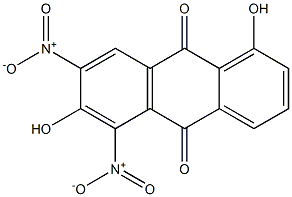 1,6-Dihydroxy-5,7-dinitroanthraquinone Structure