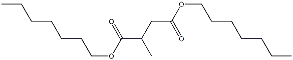2-Methylsuccinic acid diheptyl ester Structure
