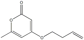 6-Methyl-4-(3-butenyloxy)-2-pyrone Structure