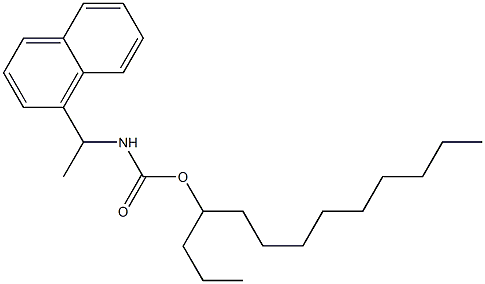 N-[1-(1-Naphtyl)ethyl]carbamic acid (1-propyldecyl) ester 구조식 이미지