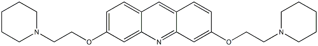 3,6-Bis[2-(piperidin-1-yl)ethoxy]acridine Structure