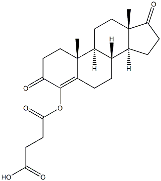 4-(3-Carboxypropionyloxy)androst-4-ene-3,17-dione 구조식 이미지