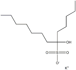 6-Hydroxytridecane-6-sulfonic acid potassium salt Structure