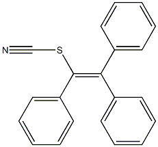 1,2,2-Triphenylethenyl thiocyanate Structure