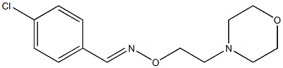 (E)-4-Chlorobenzaldehyde O-(2-morpholinoethyl)oxime 구조식 이미지