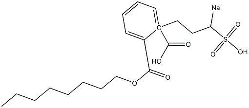 Phthalic acid 1-octyl 2-(3-sodiosulfopropyl) ester Structure