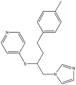 1-[4-(4-Methylphenyl)-2-[(4-pyridyl)thio]butyl]-1H-imidazole 구조식 이미지