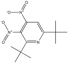 2,6-Di-tert-butyl-3,4-dinitropyridine Structure